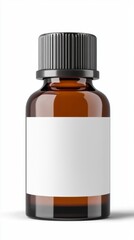 Obraz premium A bottle of perfume is sitting on a white background