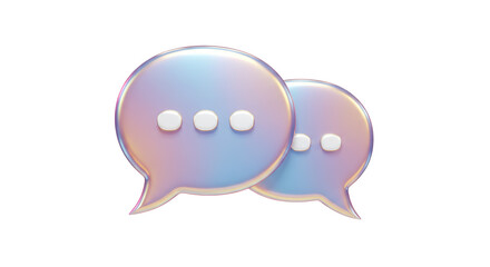 Isolated 3D Speech Bubbles