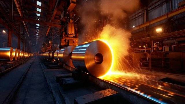 Steel Mill Production: Hot Metal Rolling