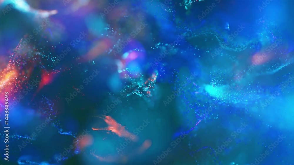 Wall mural particle wave background animation | flowing energy field in motion