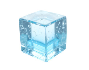 Captivating Crystal, A Highly Detailed and Layered Frozen Cube Showcasing the Beauty of Ice and Precision in its Intricate Structure