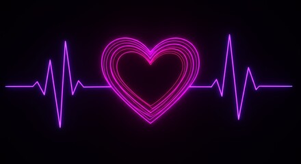 Heartbeat Neon Design