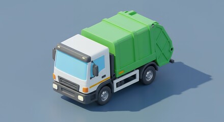 Garbage Truck Illustration