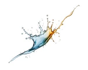 Captivating splash art showcasing the dynamic interaction of contrasting color, creating a visually striking effect that evokes energy and dynamism