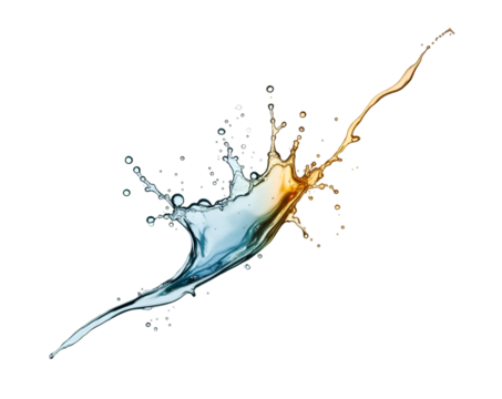 Captivating splash art showcasing the dynamic interaction of contrasting color, creating a visually striking effect that evokes energy and dynamism
