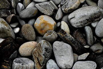 Rocky natural Shoreline of a South african beach