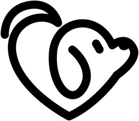 cute dog icon design