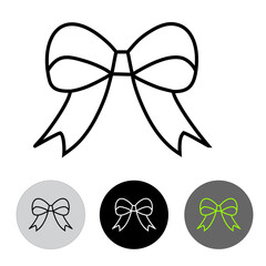 bow tie icon, line and color icon, there are black and white and light green colors using dark white, black and light black buttons