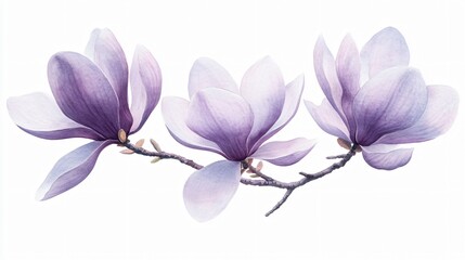 Delicate magnolias blooming in spring nature's art floral photography serene environment close-up perspective beauty and renewal
