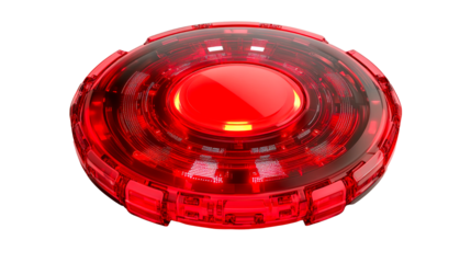 Tech orb object isolated, cut out transparent