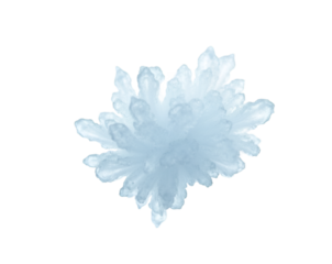 Delicate ice crystal formation showcasing intricate details and complex structural patterns against a dark canvas emphasizing the crystalline beauty