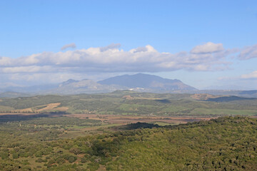 Mountains from Castellar de la Frontera in South Spain