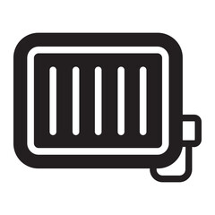 Central Heating glyph icon