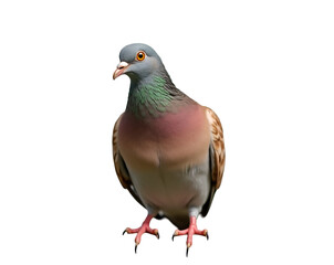 Obraz premium Detailed Close-Up Capturing the Beauty of a Turtle Dove, A Charming Portrait Showcasing the Delicate Plumage and Gentle Demeanor of this Wild Bird Species