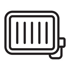 Central Heating line icon
