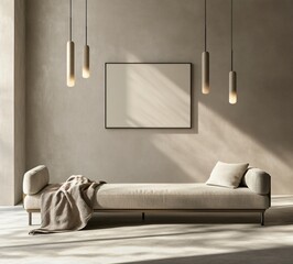 Modern minimalist living room design urban loft space interior photography bright natural light contemporary aesthetics