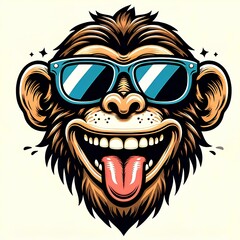 
stylish monkey smiling 47
