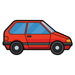 Hatchback icon isolated on white background