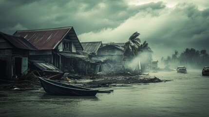 Devastation after a natural disaster