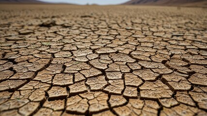 dry cracked earth