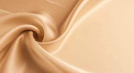 Obraz premium Swirling Gold Fabric Texture with Soft Light and Copy Space