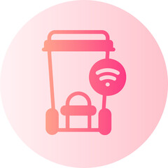 Trash  gradient icon