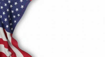 4th of july, USA Independence Day, USA Flag isolated on white background