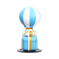 Air Delivery Gift Box 3d Icon