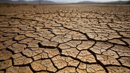 dry cracked earth