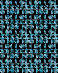 Old Wallpaper Scrapbook Paper with vintage floral motifs
