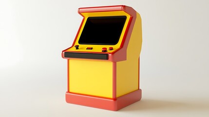 Retro arcade game machine