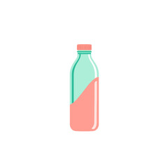 Bottle of pink juice vector illustration drink juice bottle container liquid beverage healthy fresh design 