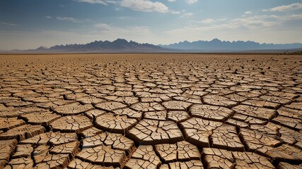 dry cracked earth