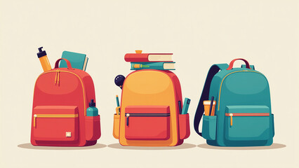 backpacks filled books school essentials common sight modern classrooms educational settings worldwide