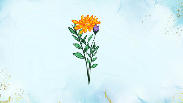 Flower Animation Element 06