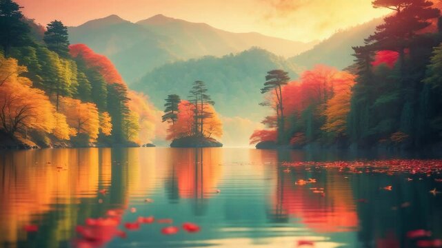 Lake in Autumn