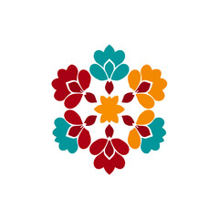 Floral design pattern flower vector art graphic element colorful ornament decorative illustration nature style