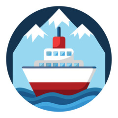 Obraz premium Ice breaker icon isolated on white background