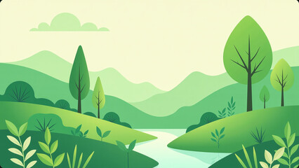 Obraz premium green practices help restore natural balance ecosystems sustainable living conservation efforts