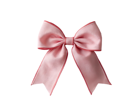 Elegant Light Pink Heart-Shaped Bow with Ribbon Tips, A Versatile Decorative Element for Celebrations, Gifts, and Design Projects, Suitable for Various Applications