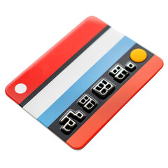 Credit card debit card payment method finance banking secure transaction on transparent background