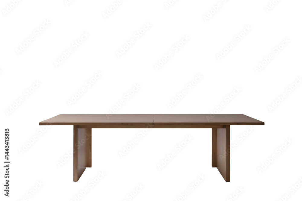 Poster elegant rectangular dining table with a minimalist design, a blend of functionality and style for mo