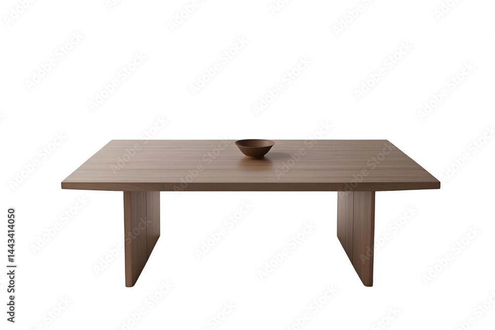 Aufkleber elegant rectangular dining table with clean lines and a minimalist aesthetic, perfect for modern din