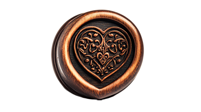Intricate heart shaped decor piece