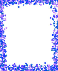 Delicate Floral Frame for Invitations and Greetings