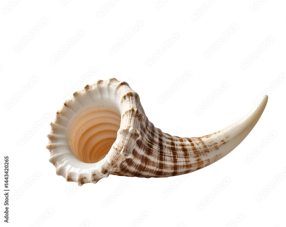 Aufkleber elegant tusk shell presentation capturing the intricate lines and graceful curves of a captivating m