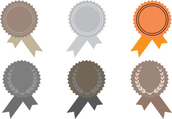 Champion Medal Collection – Vector Gold, Silver, Bronze Awards for Winners and Sports Events.