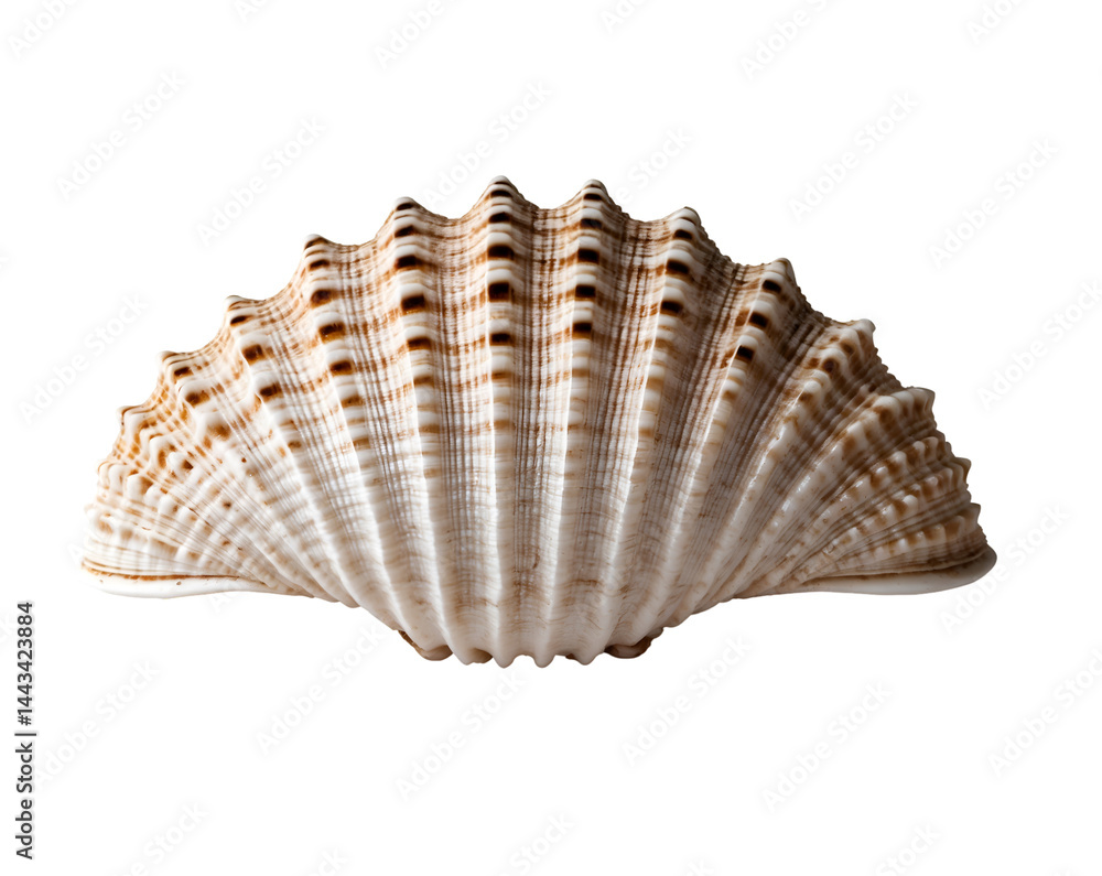 Poster elevated close-up of a ridged turban shell on a clean surface, exploring the intricate textures and 