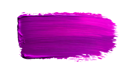 Purple paint stroke on clear bg