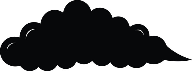 vector illustration of a black and white fish